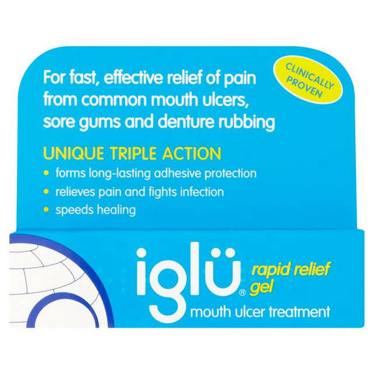 Iglu Rapid Relief Gel 8g ear mouth & lip care Sainsburys   