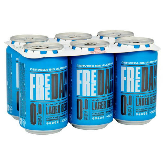 Free Damm Premium Quality Non Alcoholic Lager 6x330ml All beer Sainsburys   
