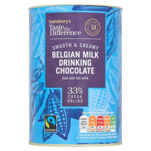 Sainsbury's Belgian Hot Chocolate, Taste the Difference 280g Hot chocolate & milky drinks Sainsburys   