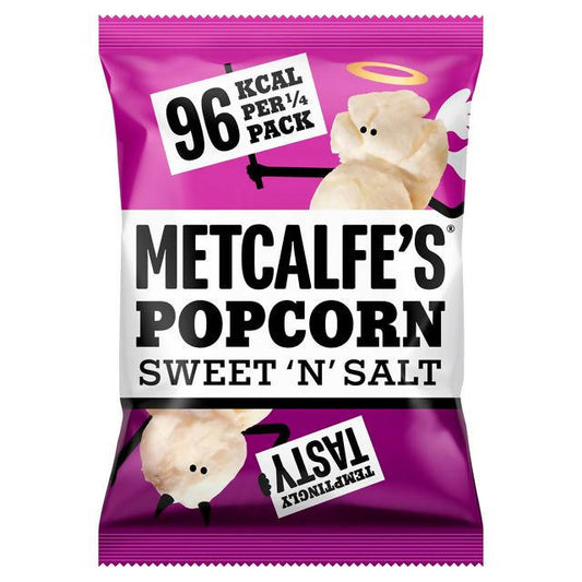 Metcalfe's Sweet & Salt Popcorn Sharing Bag 80g gluten free Sainsburys   