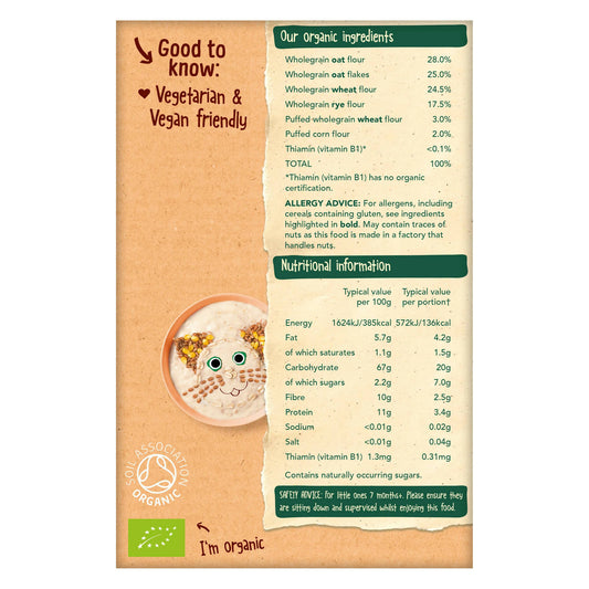 Organix Multigrain Porridge Organic Baby Foods McGrocer Direct   