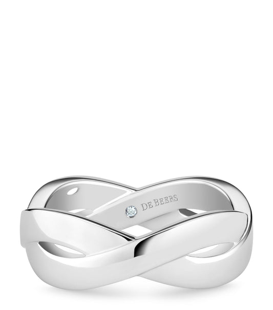 White Gold Infinity Band (5mm) Miscellaneous Harrods   