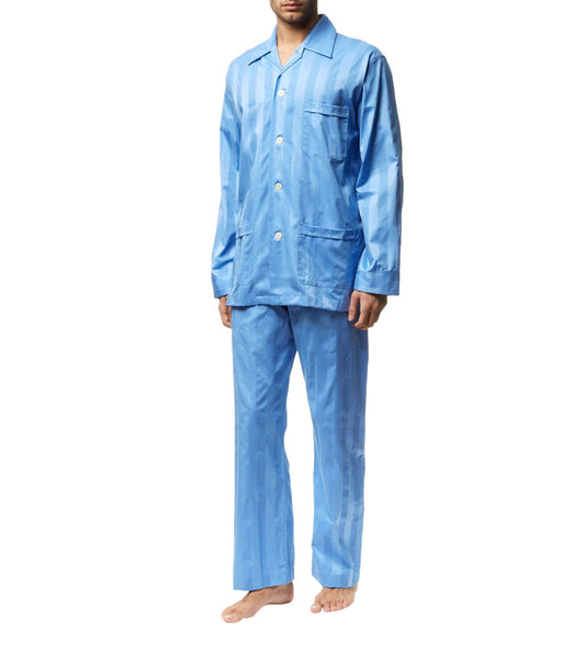 Lingfield Cotton Stripe Pyjama Set Miscellaneous Harrods   