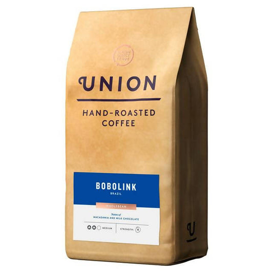 Union Hand Roasted Coffee Bobolink Brazil Wholebean 500g All coffee Sainsburys   