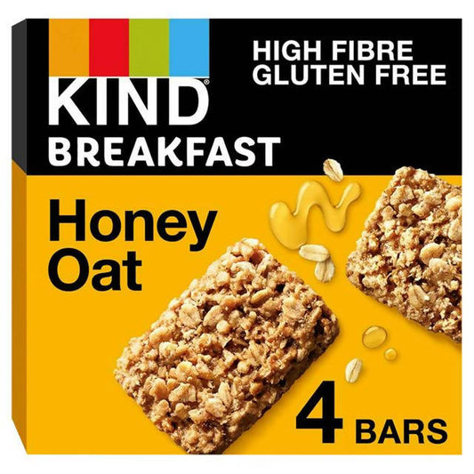 Kind Breakfast Honey Oat 4x30g cereal bars Sainsburys   