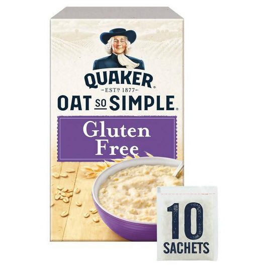 Quaker Oat So Simple Gluten Free Porridge 10x35g Porridge & oats Sainsburys   