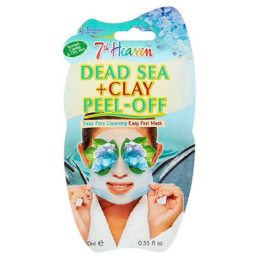 7th Heaven Dead Sea + Clay Peel-Off Easy Peel Mask 10ml face & body skincare Sainsburys   
