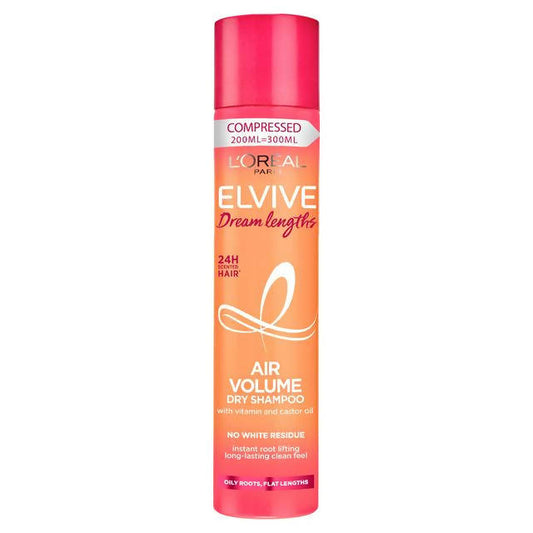L'Oreal Elvive Dream Lengths Air Volume Cleansing Dry Shampoo for Long Hair 150ml shampoo & conditioners Sainsburys   