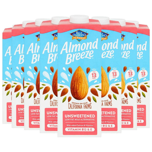 Blue Almond Unsweetened Almond Drink, 8 x 1L Milk, Cream & Sugar Costco UK   