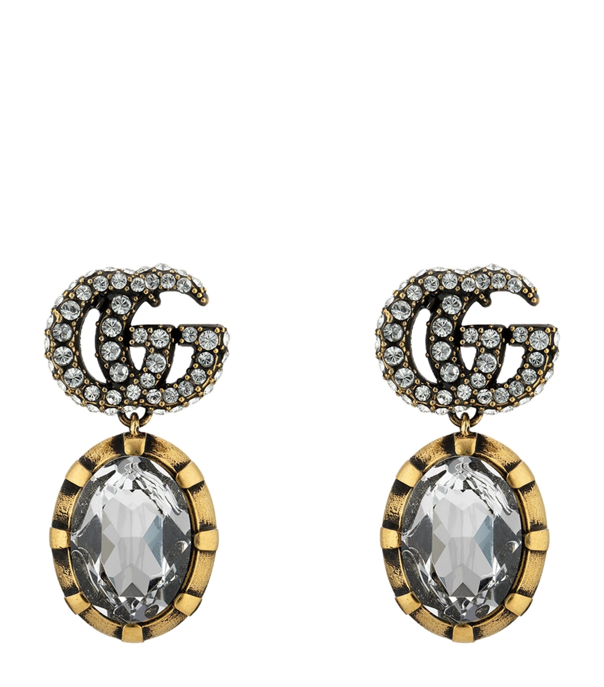 Crystal double hot sale g earrings