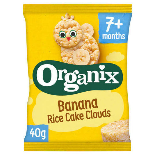 Organix Banana Rice Cake Clouds 40g Organic Baby Foods McGrocer Direct   