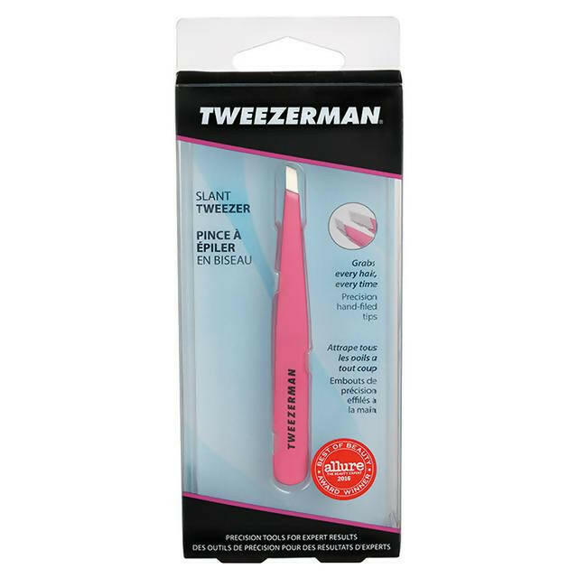 Tweezerman Slant Tweezer Pretty In Pink Beauty at home Sainsburys