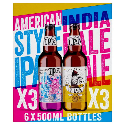 Sainsbury's IPA Mixed Pack, Taste the Difference 6 x 500ml Ale & stout Sainsburys   