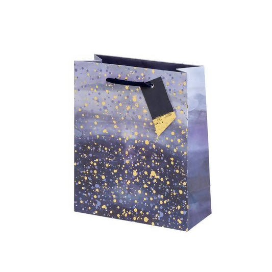 Gold and Blue Spoldges Medium Bag Cards and Gifting Sainsburys   