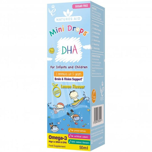Natures Aid Mini Drops DHA Children McGrocer Direct   