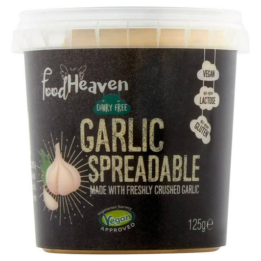 Food Heaven Vegan Garlic Spreadable 125g gluten free Sainsburys   
