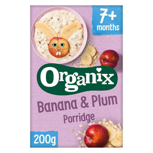 Organix Banana & Plum Baby Porridge Organic Baby Foods McGrocer Direct   