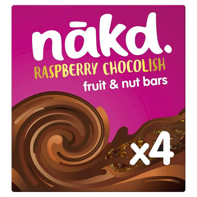Nakd Raspberry Chocolish Fruit & Nut Cereal Bars 4x35g cereal bars Sainsburys   