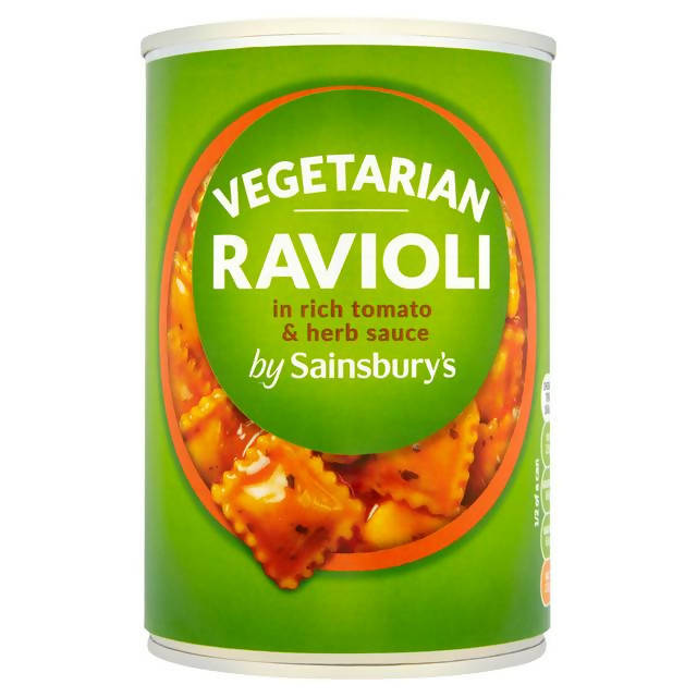 Sainsbury's Vegetable Ravioli In Tomato & Herb Sauce 400g Baked beans & canned pasta Sainsburys   