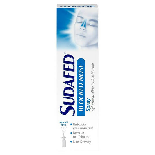 Sudafed Blocked Nose Spray- 15ml cough cold & flu Boots   