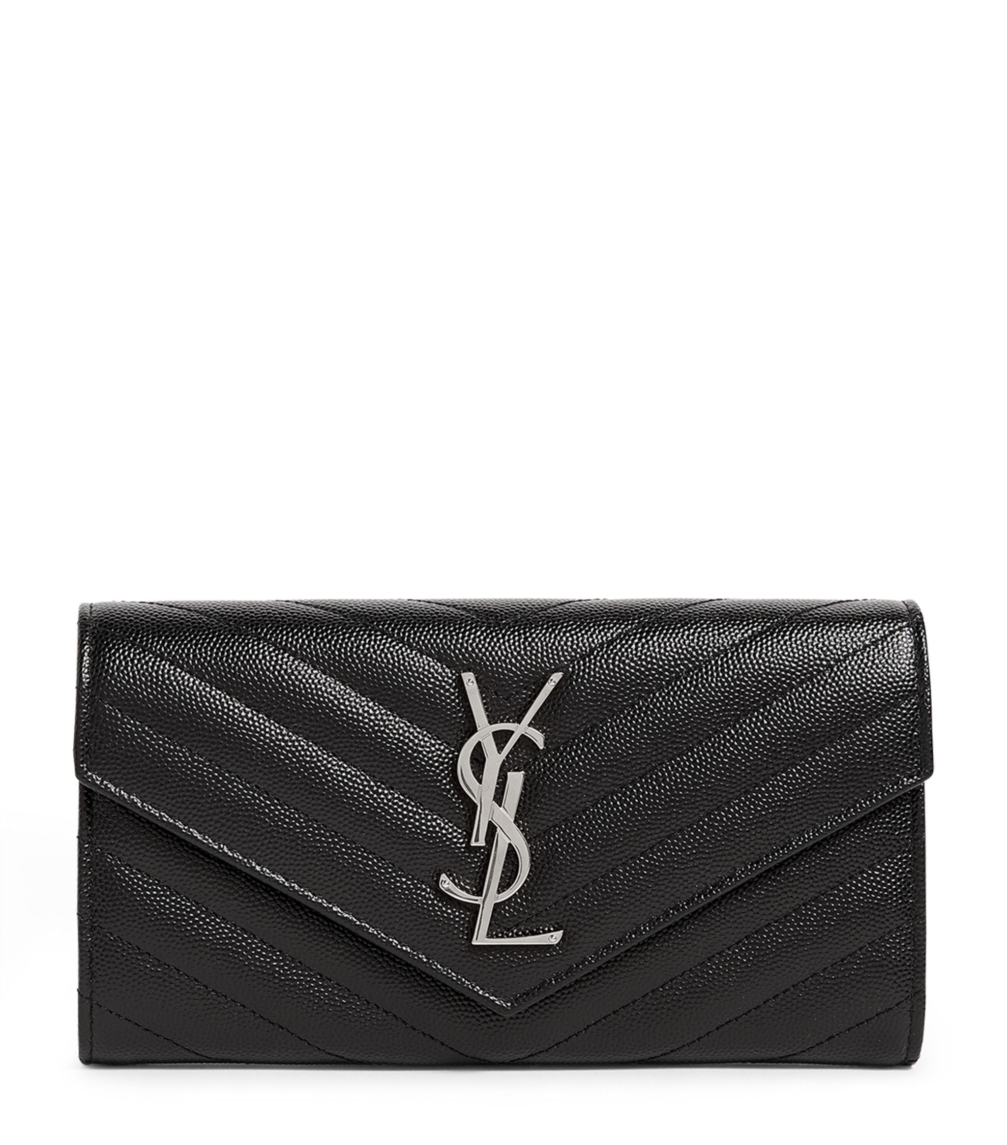 Monogram large discount flap wallet ysl