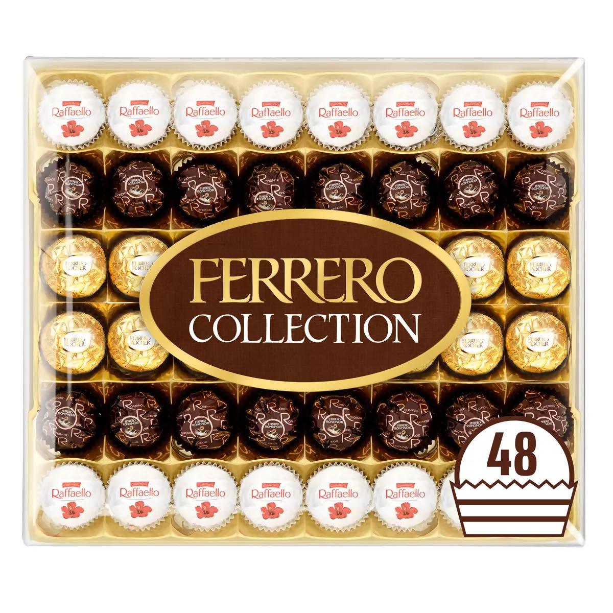 Ferrero Rocher 48 Piece Collection Chocolate Box, 518g GOODS Costco UK   