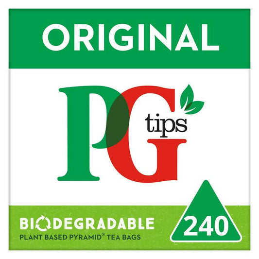 PG tips Original Biodegradable Black Tea Bags x240 All tea Sainsburys   