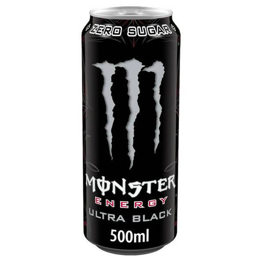 Monster Energy Ultra Black 500ml Energy drinks Sainsburys   