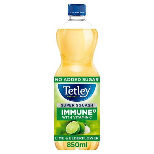 Tetley Super Squash Immune Lime & Elderflower 850ml GOODS Sainsburys   