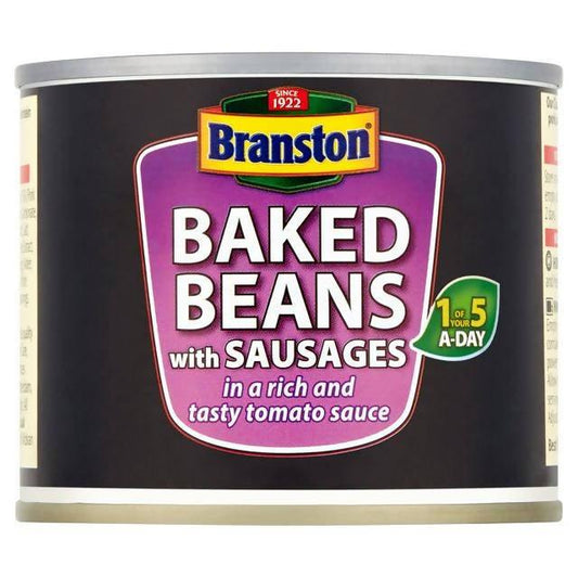 Branston Baked Beans with Sausages 220g Baked beans & canned pasta Sainsburys   