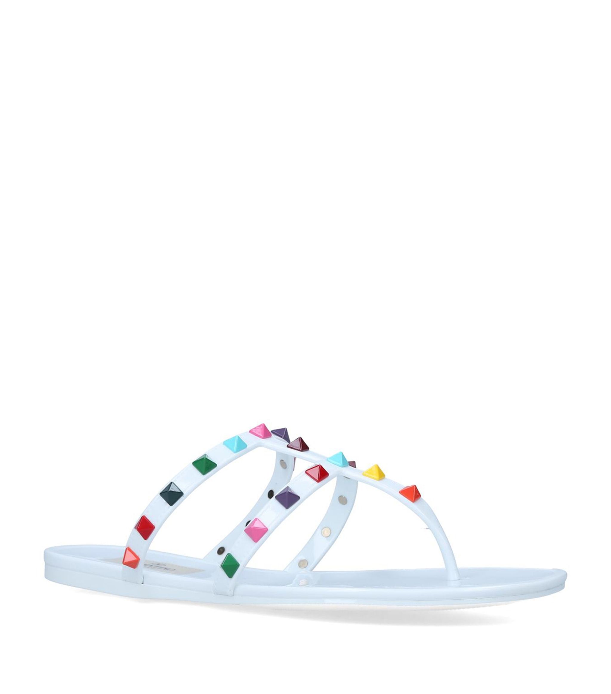 Valentino white rockstud sandals sale