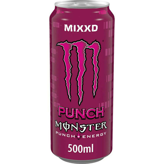 Monster Energy Mixxd Punch 12 x 500ml Energy and Sports Drink McGrocer Direct   