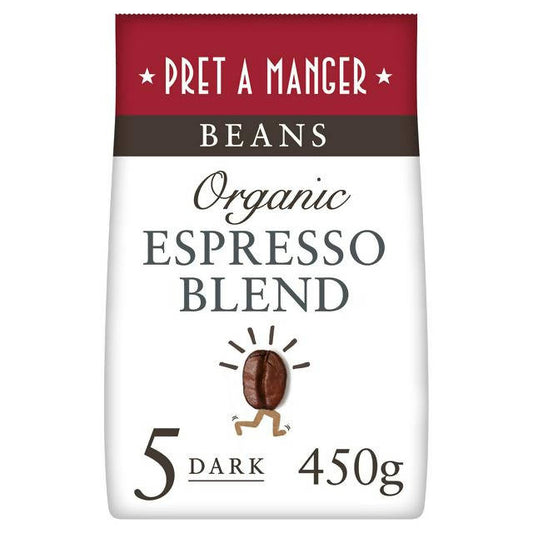 Pret A Manger Whole Beans Organic Espresso Blend 450g All coffee Sainsburys   
