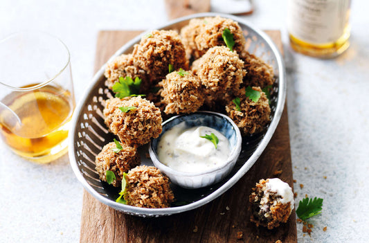 Vegan Haggis Bonbons with Whisky Cream Sauce: A Modern Twist on Scottish Tradition