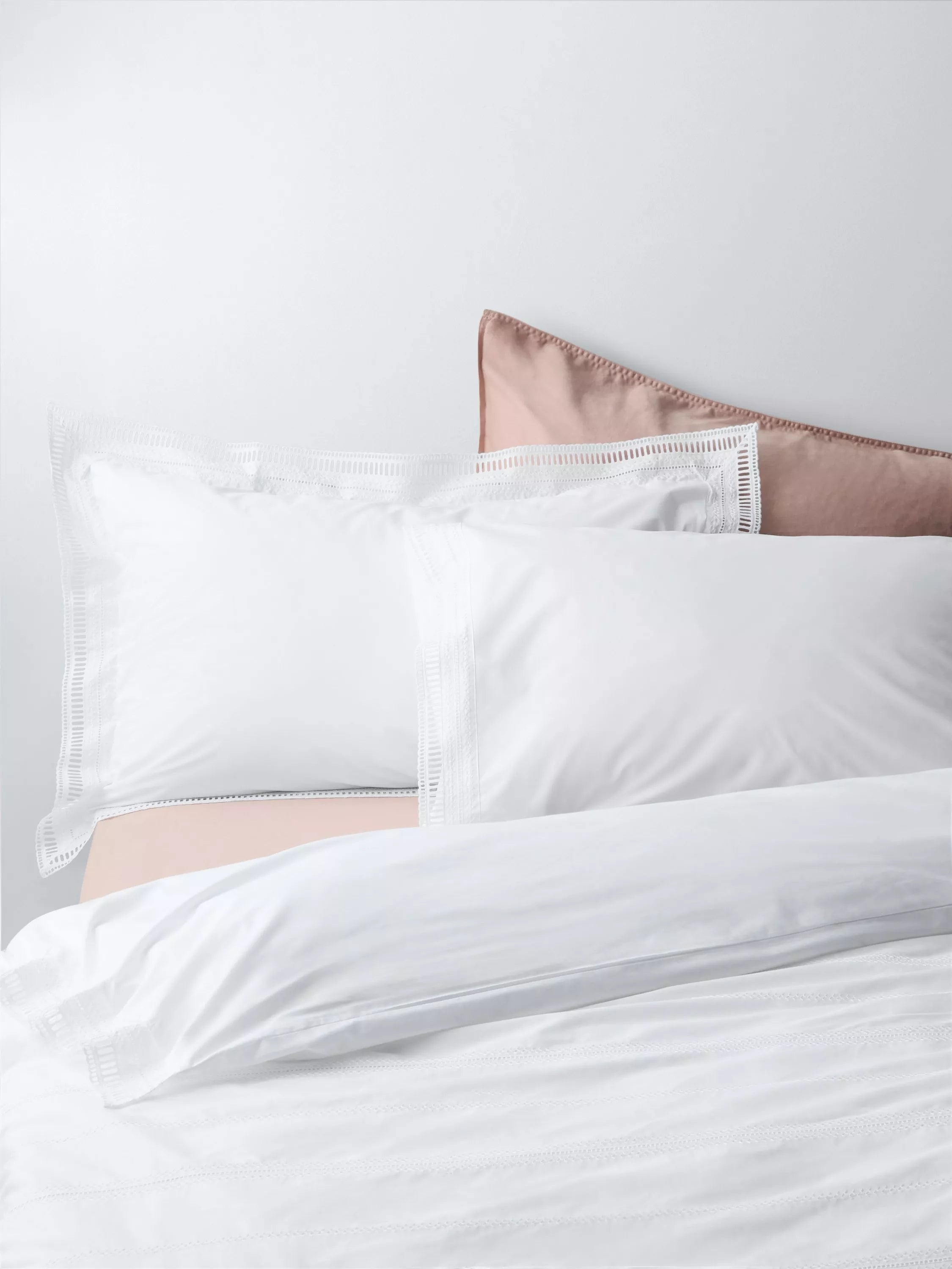 John Lewis Embroidered Percale Bedding, imported from the UK