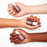 Essie Not To Do Deep Brown nail varnish (British brand)