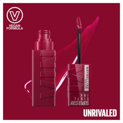 Maybelline SuperStay Vinyl Ink liquid lipstick 30 Unrivaled 4.2ml, imported from the UK