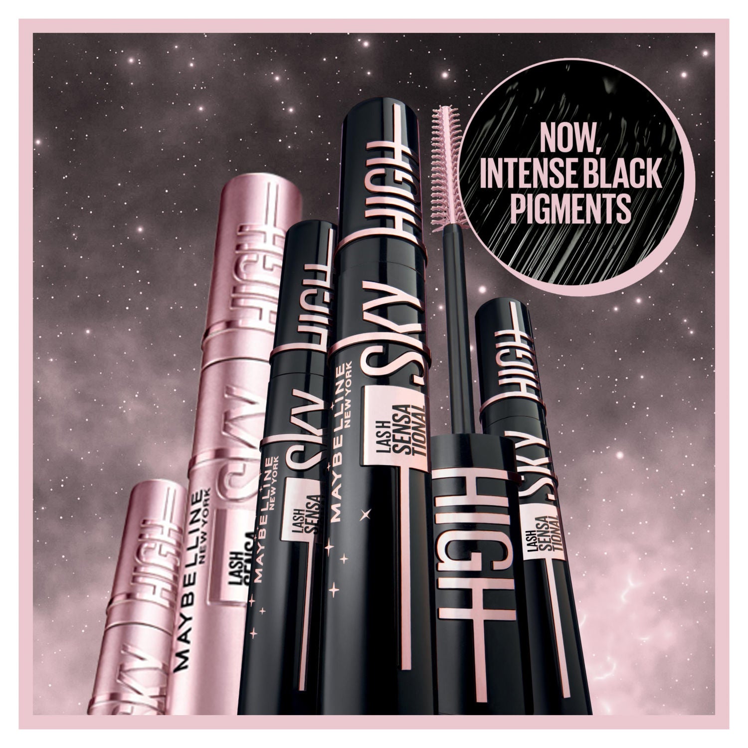 Maybelline Cosmic Black mascara 7.2ml, imported from the UK