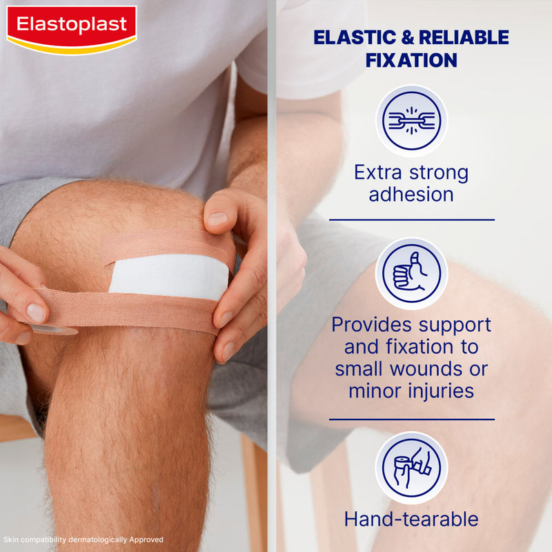 Elastoplast fabric fixation tape 3m x 2.5cm - British product