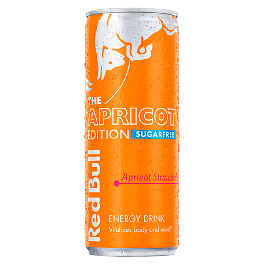 Red Bull Energy Drink Sugar Free Apricot Edition 355ml’