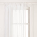 John Lewis white crushed voile slot top panel, UK version