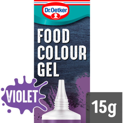 Dr Oetker violet food colour gel 15g tube, UK version
