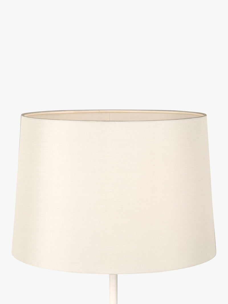 John Lewis Gemma tapered silk lampshade in oyster (British brand)