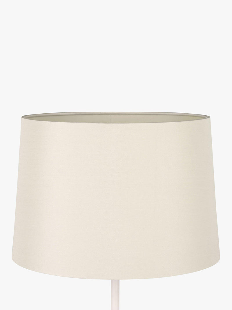 John Lewis Gemma tapered silk lampshade in oyster (British brand)