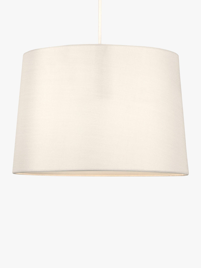 John Lewis Gemma tapered silk lampshade in oyster (British brand)