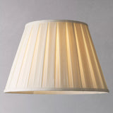John Lewis Oratorio Silk Tapered Lampshade, Cream, Dia.20cm
