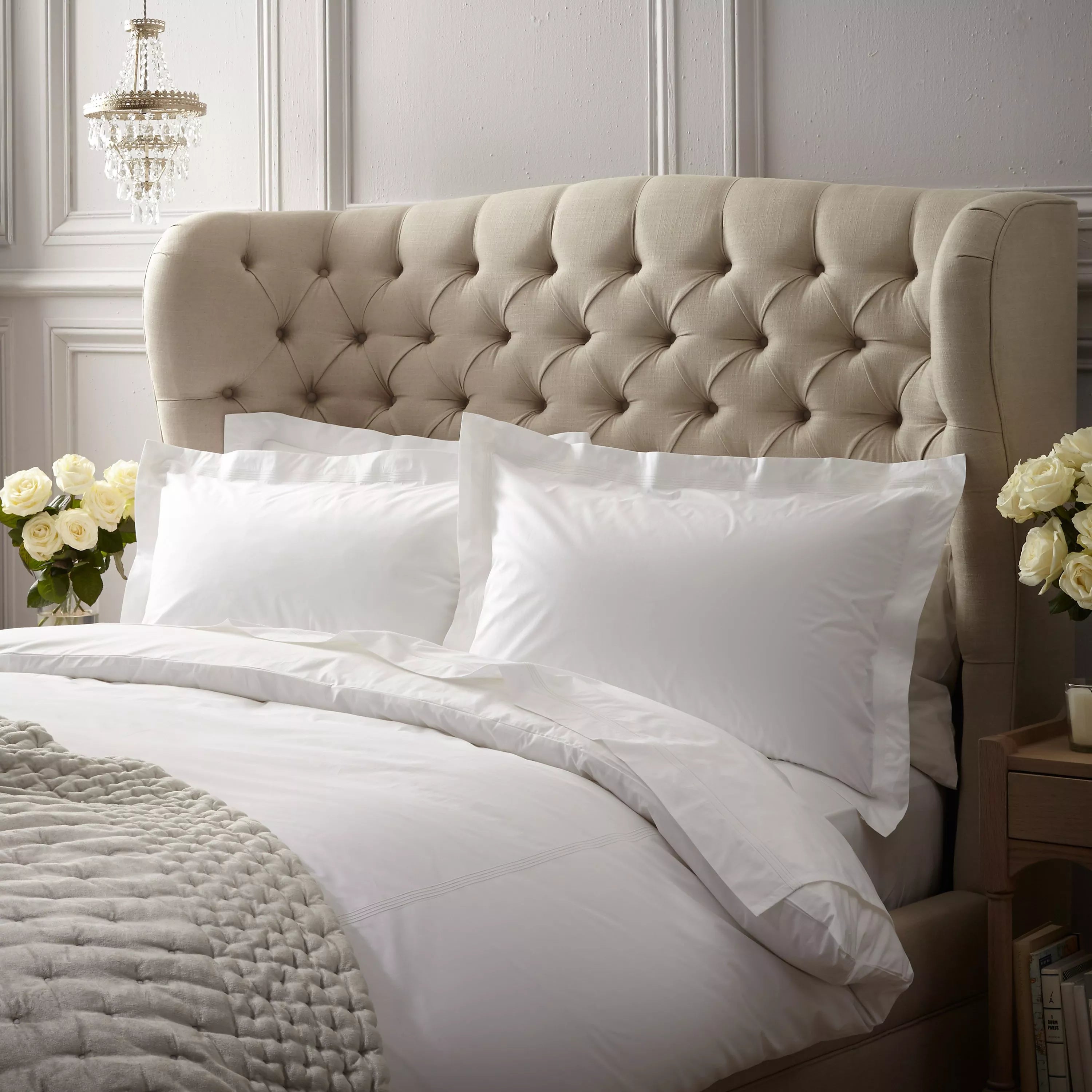 Peter Reed Egyptian cotton 4 row cord bedding, imported from the UK
