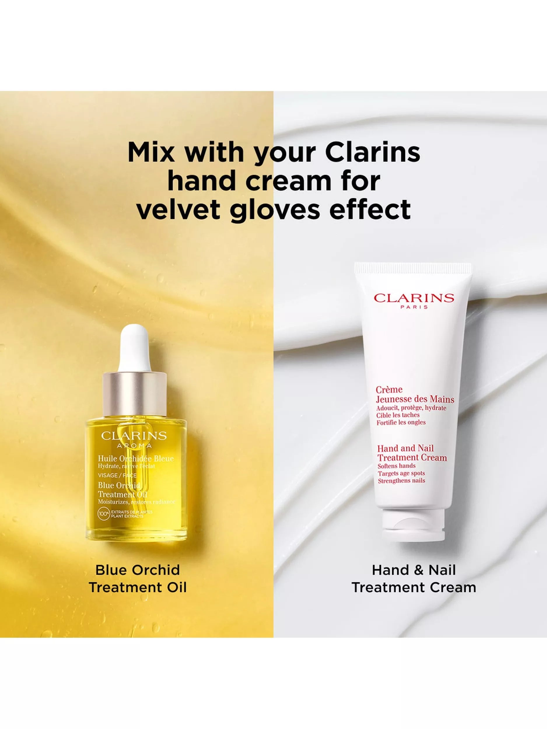 Clarins Hand & Nail Treatment Cream 100ml, imported from the UK