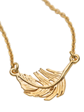Alex Monroe little feather necklace gold plated sterling silver (British brand)