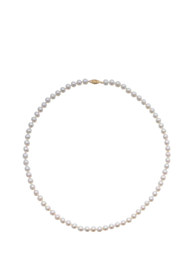 E.W Adams white pearl necklace 18 inch (British brand)